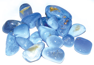 1 lb Agate, Blue Lace tumbled stones (image for) 1 lb Agate, Blue Lace tumbled stones