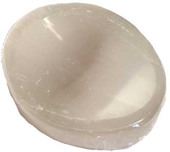 Selenite worry stone (image for) Selenite worry stone