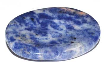 Sodalite worry stone (image for) Sodalite worry stone