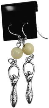 Moonstone Goddess earrings (image for) Moonstone Goddess earrings