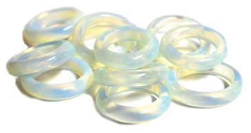 Opalite (size 6-10) rings 25/bag (image for) Opalite (size 6-10) rings 25/bag