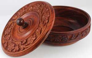 Wooden Ritual Bowl with Lid (image for) Wooden Ritual Bowl with Lid
