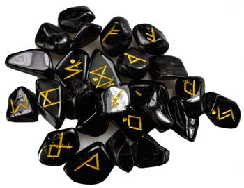 Black Tourmaline rune set (image for) Black Tourmaline rune set