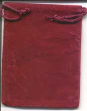 (image for) Bag Velveteen 3 x 4 Burgundy