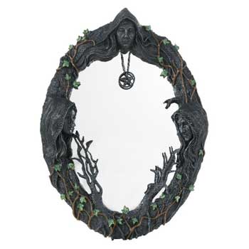 17" Maiden, Mother, Crone wall mirror (image for) 17" Maiden, Mother, Crone wall mirror