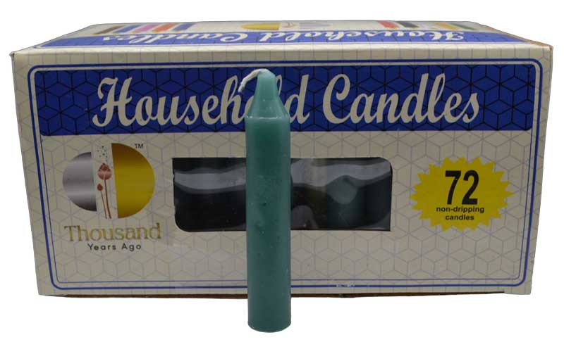 (set of 72) Green 4" household candles (image for) (set of 72) Green 4" household candles