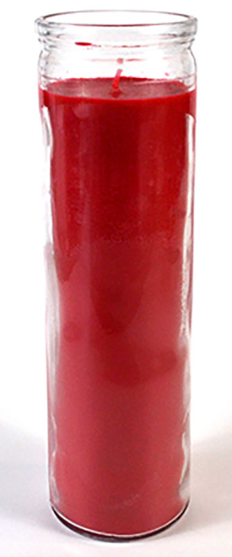 Red 7-day jar candle (image for) Red 7-day jar candle
