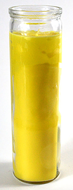 (image for) Yellow 7-day jar candle