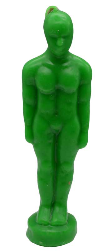 6 3/4" Green Man candle (image for) 6 3/4" Green Man candle