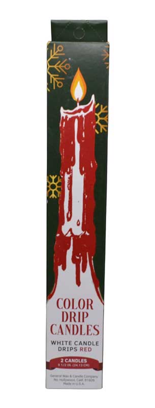 (set of 2) Red Drip candles (image for) (set of 2) Red Drip candles