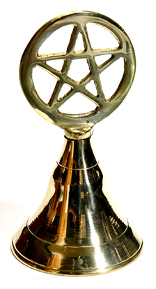 4" Pentagram brass bell (image for) 4" Pentagram brass bell