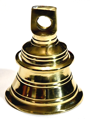 2 1/4" brass Temple bell (image for) 2 1/4" brass Temple bell