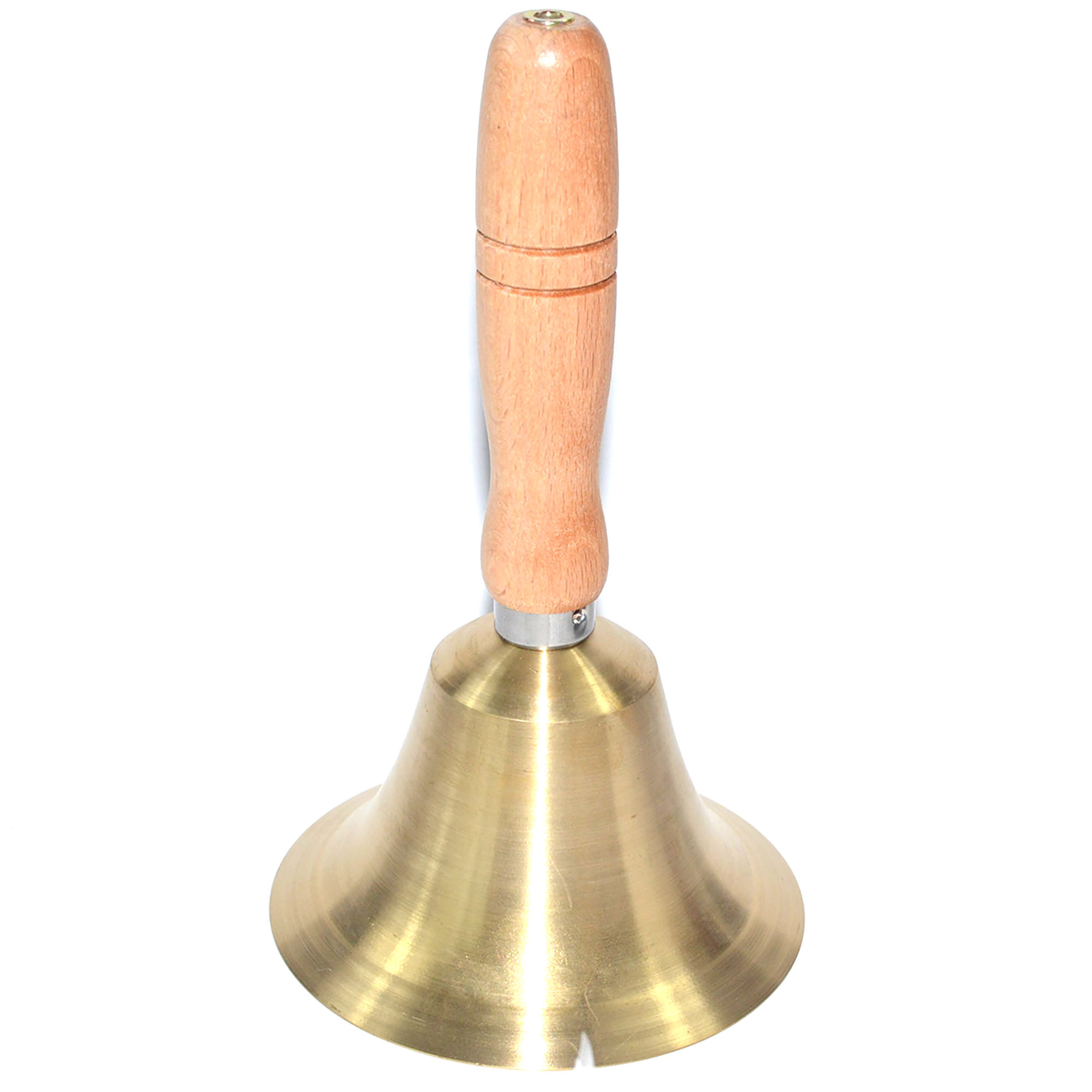 4 1/4" x 7 1/2" Brass Hand bell (image for) 4 1/4" x 7 1/2" Brass Hand bell