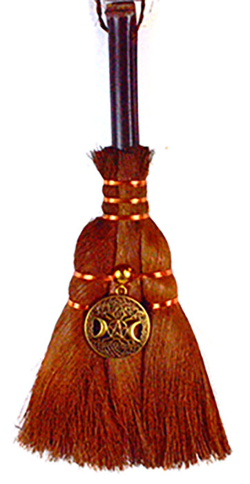 9 1/2" Celtic Triple Goddess broom (image for) 9 1/2" Celtic Triple Goddess broom
