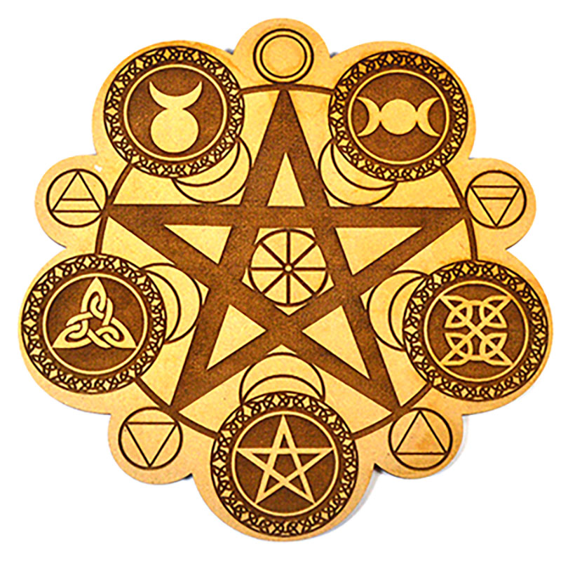 (image for) 8" Pagan crystal grid