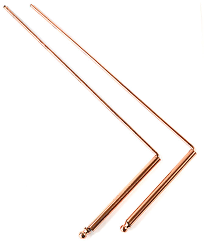 (set of 2) 12" x 4 3/4" copper Drowsing Rod W/ bag (image for) (set of 2) 12" x 4 3/4" copper Drowsing Rod W/ bag