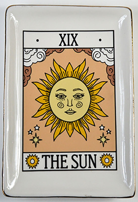 4 1/2" x 6 1/2" Sun tarot dish (image for) 4 1/2" x 6 1/2" Sun tarot dish