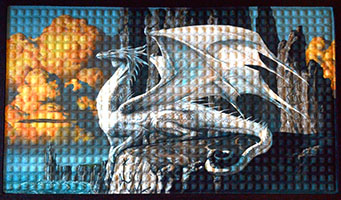 17 5/8" x 19 1/2" Dragon door mat (image for) 17 5/8" x 19 1/2" Dragon door mat