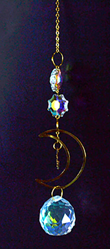 (image for) 11" Crescent Moon sun catcher