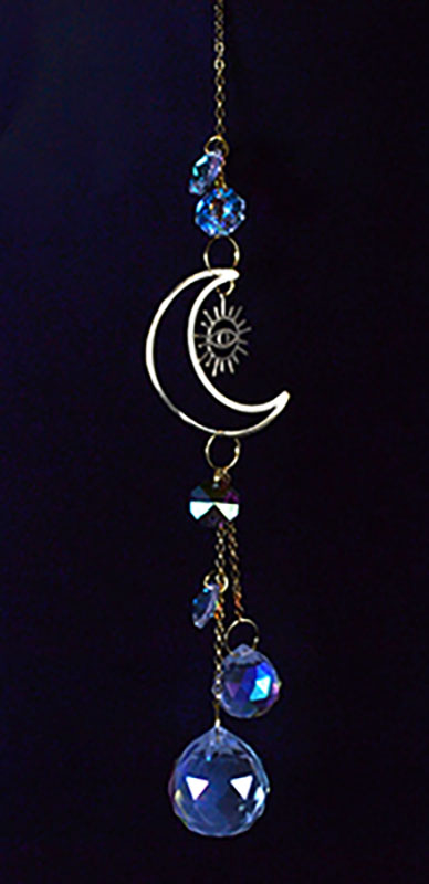 (image for) 12" Crescent Moon Eye sun catcher