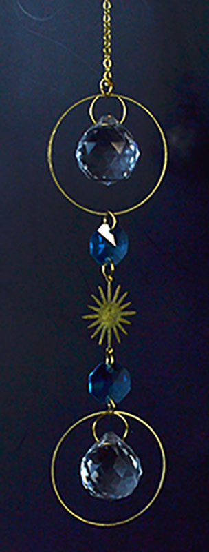 (image for) 13" Blue & White sun catcher