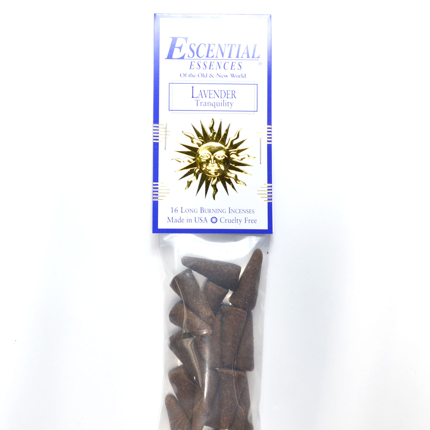 (image for) 16/pk Lavender escential essences incense cones
