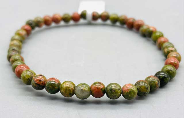 4mm Unakite bracelet (image for) 4mm Unakite bracelet