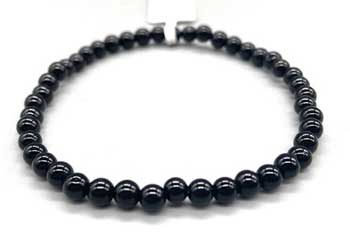 4mm Onyx, Black bracelet (image for) 4mm Onyx, Black bracelet
