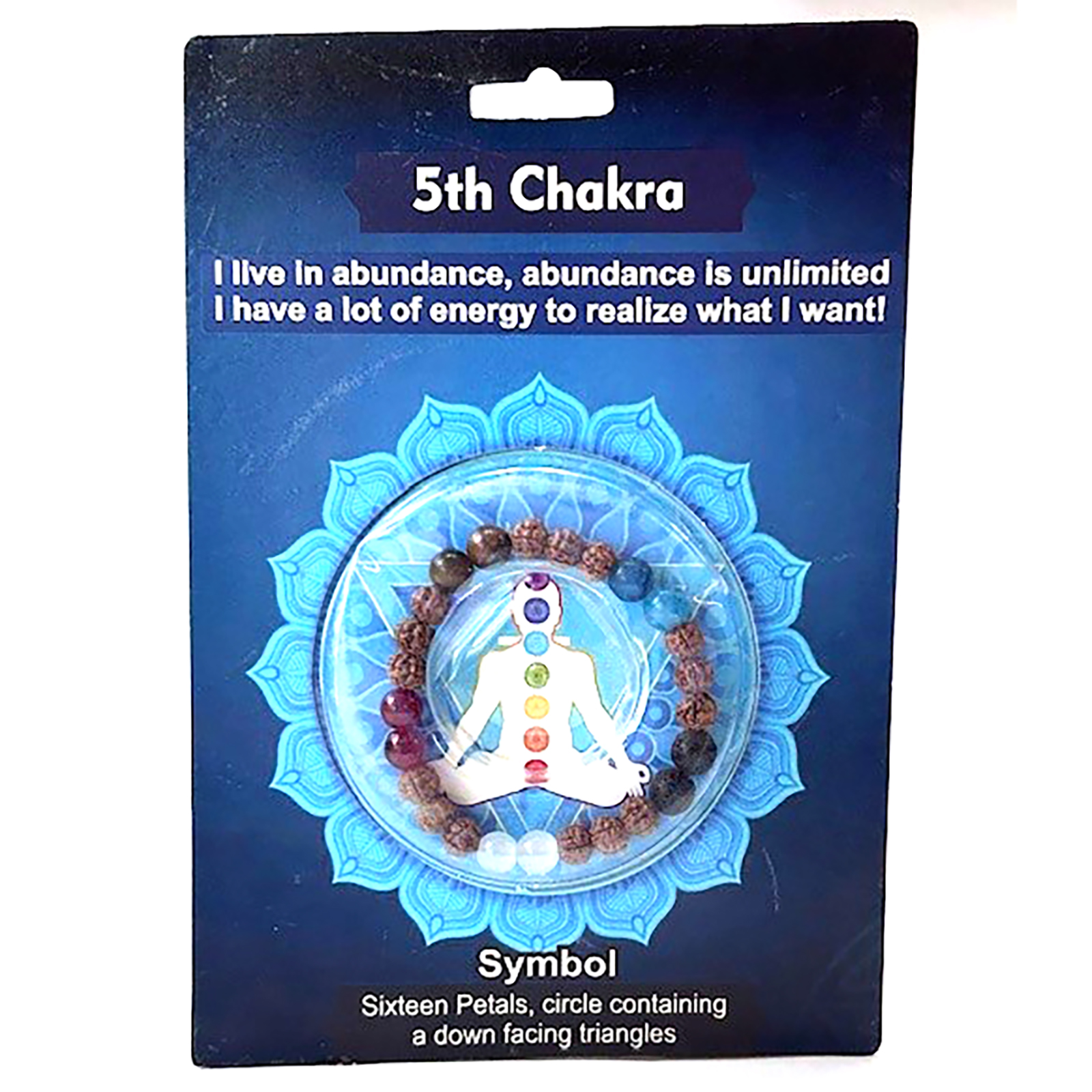(image for) 5th Chakra Rudraksha bracelet