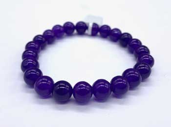 8mm Jade, Purple bracelet (image for) 8mm Jade, Purple bracelet