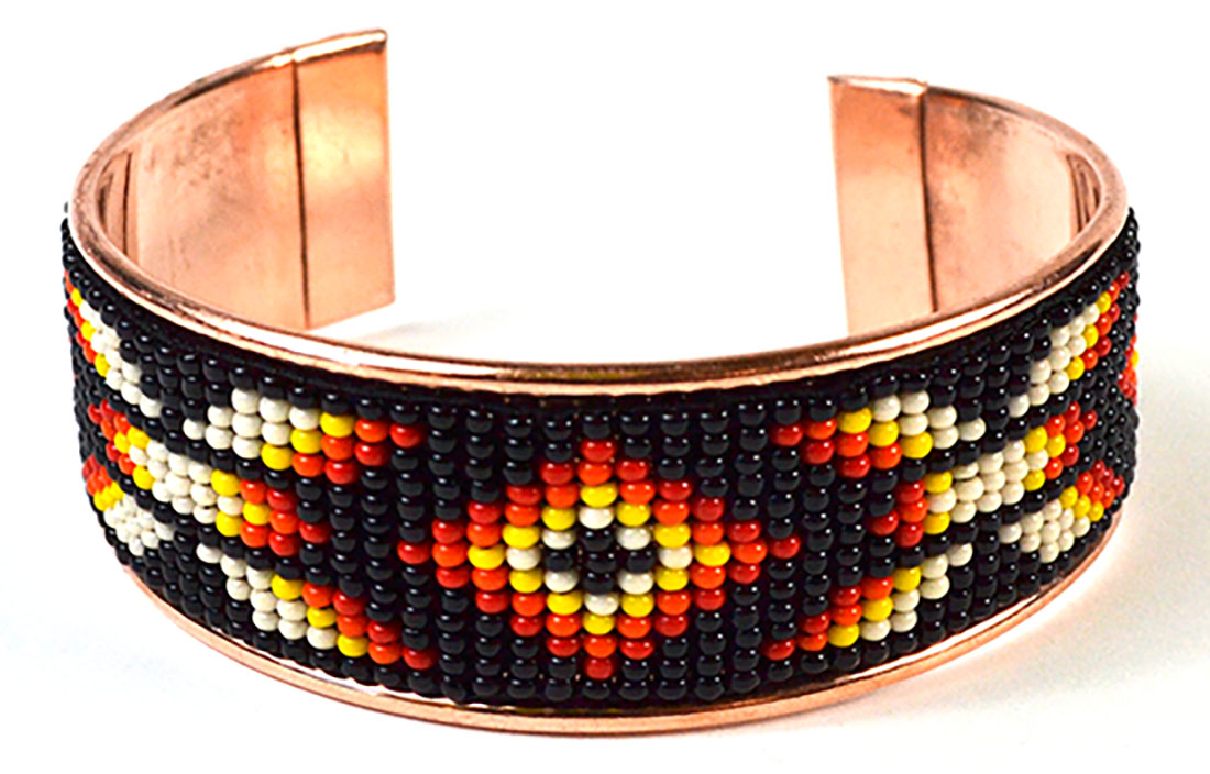 Czech Beaded Copper bracelet (image for) Czech Beaded Copper bracelet