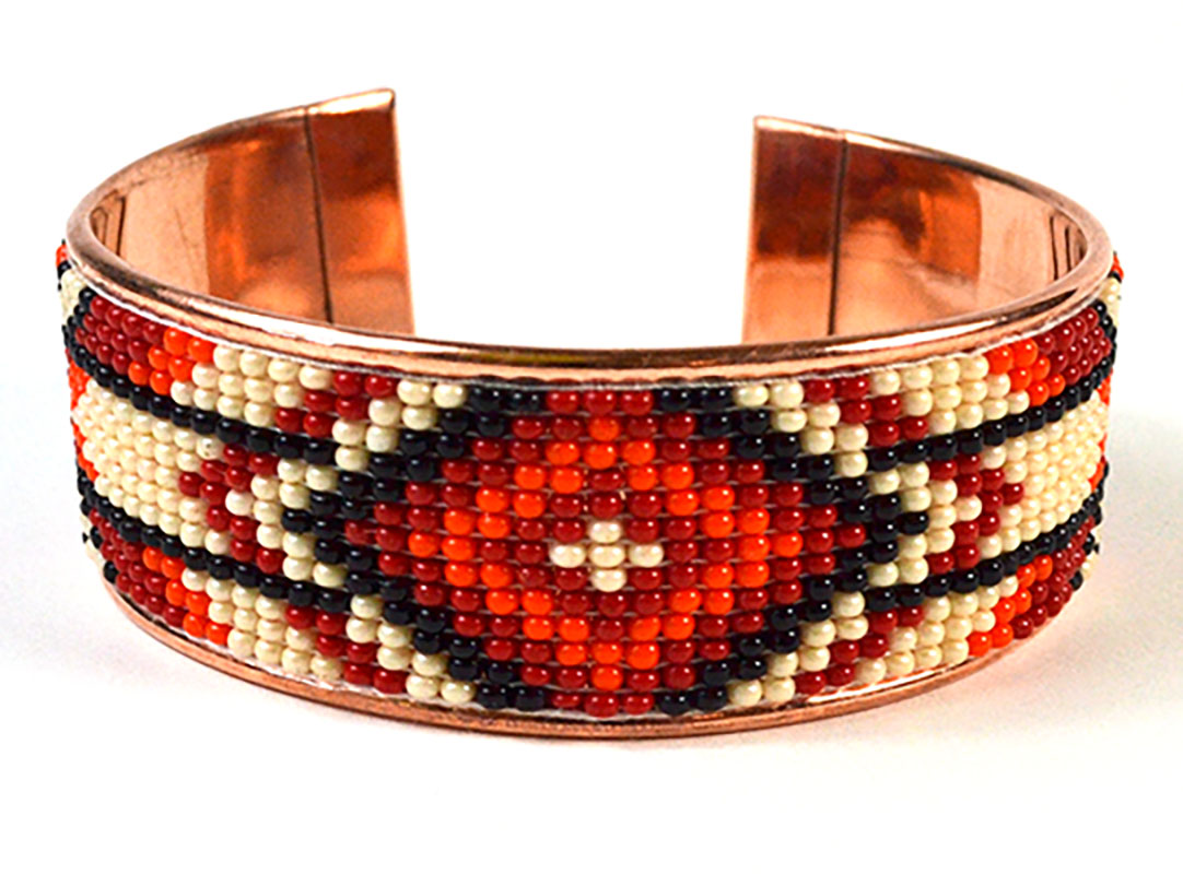 (image for) Czech Beaded Copper bracelet