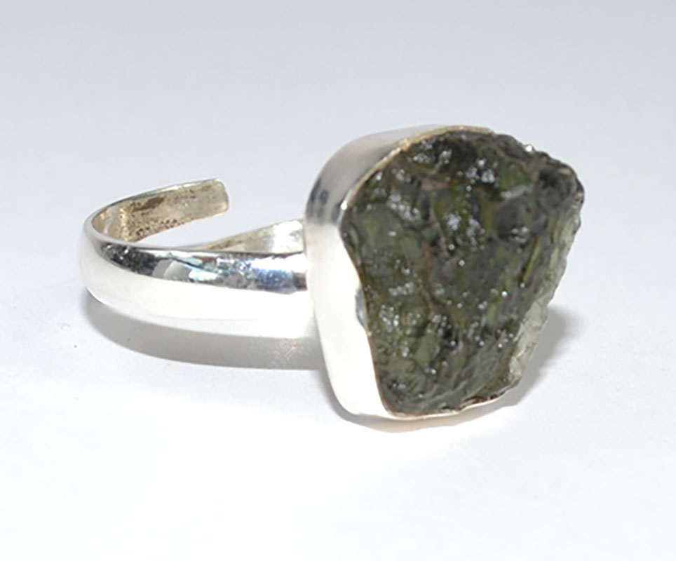 (image for) Moldavite adjustable ring