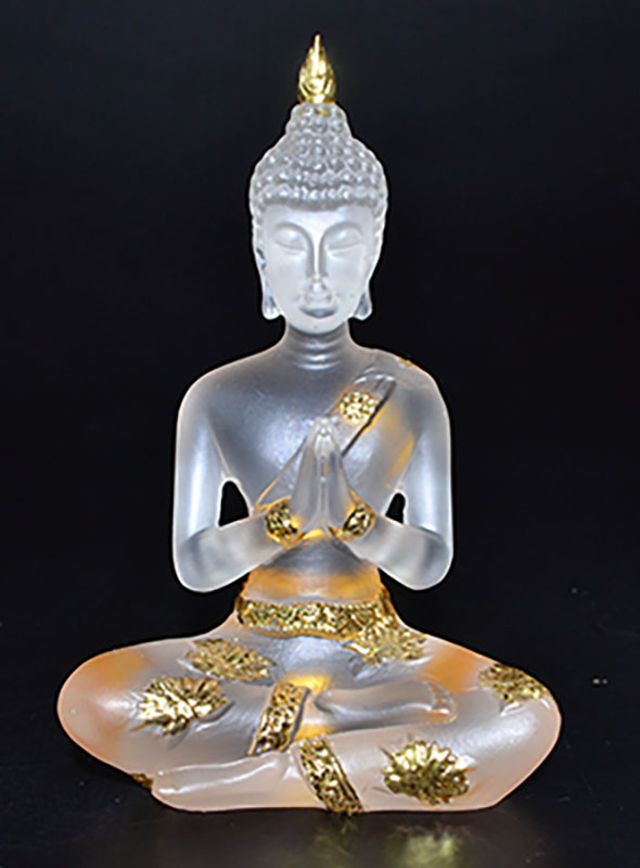 (image for) 4 1/4" Buddha Clear/ Gold