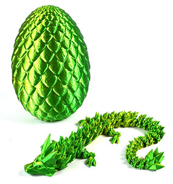 Green Dragon Egg (3D printed) (image for) Green Dragon Egg (3D printed)